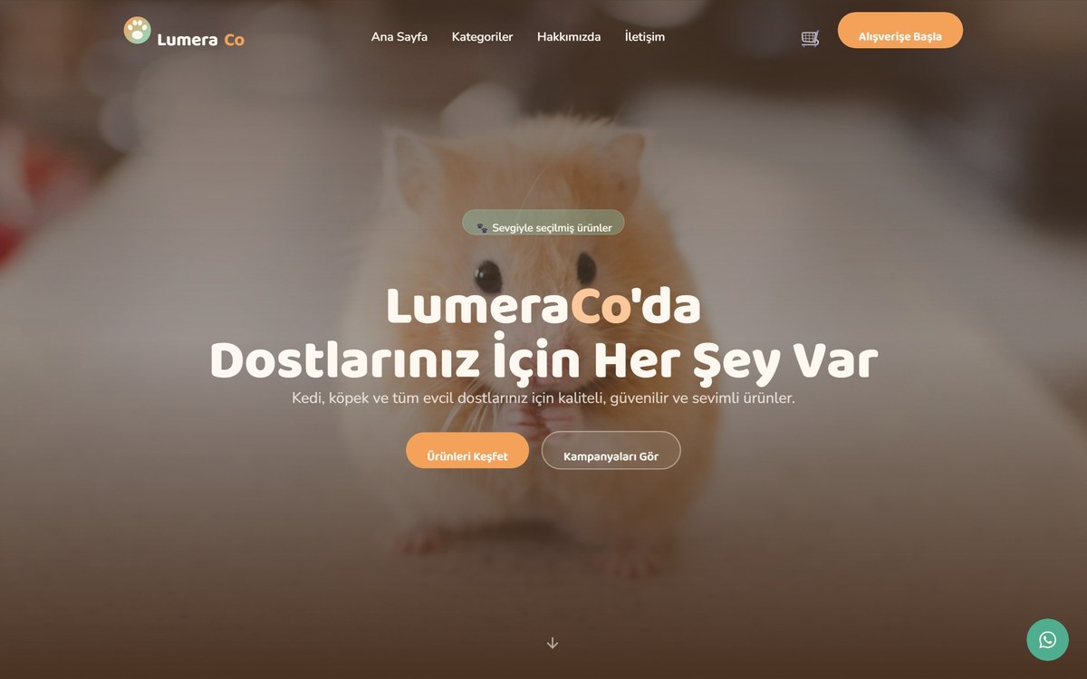 LumeraCo homepage screenshot